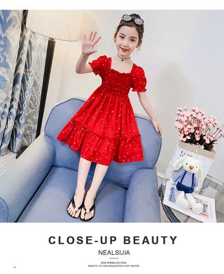 Imported ⭐ Girls' Summer Western Style Dress – Trendy Kids Outfit_img_8