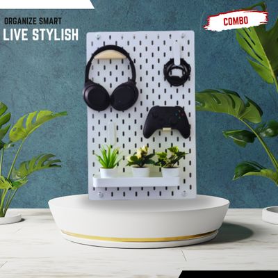 14×22 Inch Melamine PegBoard Combo – Compact Premium Organizer_img_0