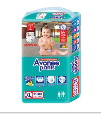 Avonee Pant Style Baby Diaper (12-17Kg) - XL 44pcs_img_0