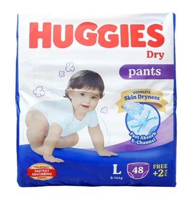 Huggies Dry Pants Baby Diaper (9-14kg) - L48/50_img_0