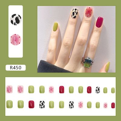 24 pcs nails set. With sticker glue_img_3