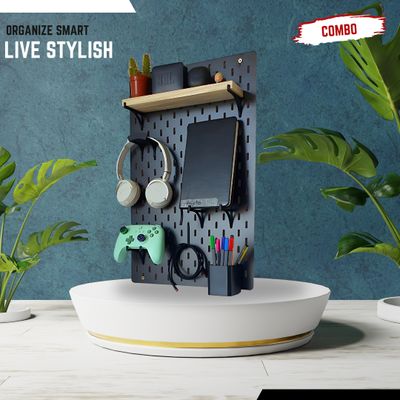 14×22 Inch Melamine PegBoard Combo – Premium Wall Organizer | InDecorBD_img_0