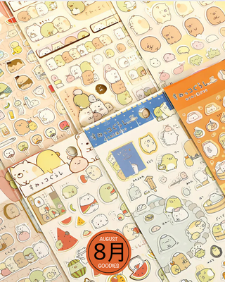 Kawaii flat sticker sheet_img_0