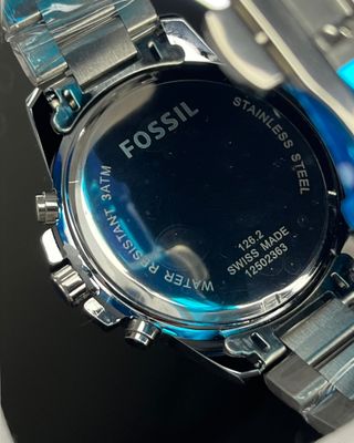 FOSSIL ARABIC DIAL CHRONO SILVER CHAIN BLACK DIAL (AA)_img_5