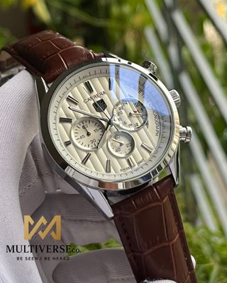 TAG 1969 CHRONO BROWN BELT TEXTURE WHITE DIAL (AA)_img_0