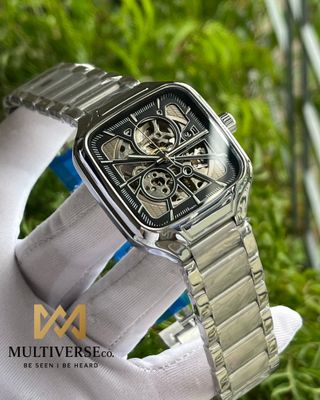 RADO TRUE SQUARE SILVER CHAIN BLACK DIAL STAINLESS STEEL (SEMI AAA)_img_0