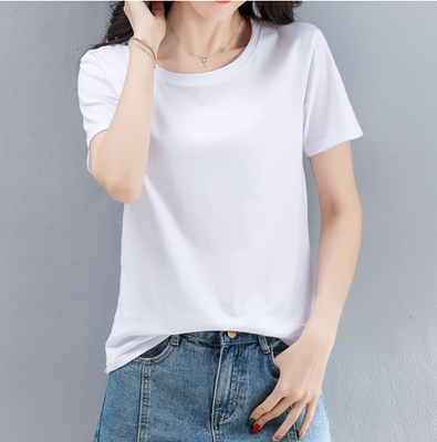 A generation of solid color short sleeve T-shirt female 2021 summer Korean new clothes student coat ins women's wholesale_img_3