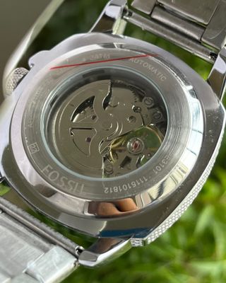 FOSSIL HEAVY AUTOMATIC BLACK DIAL SILVER CHAIN (SEMI AAA)_img_1