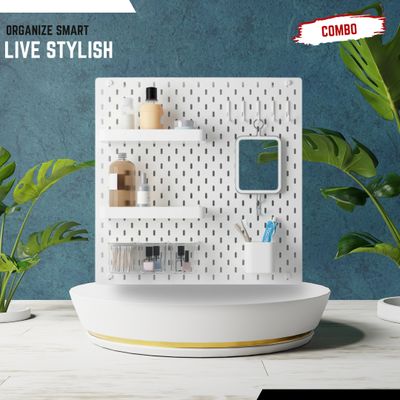 22×22 Inch Melamine PegBoard Combo – Premium Wall Organizer | InDecorBD_img_0