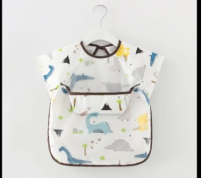 Waterproff self feeding bib sleeveless coat dress_img_2
