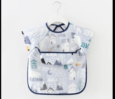 Waterproff self feeding bib sleeveless coat dress_img_3
