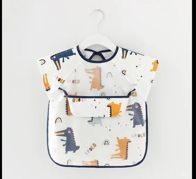 Waterproff self feeding bib sleeveless coat dress_img_6