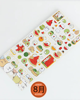 Kawaii flat sticker sheet_img_6
