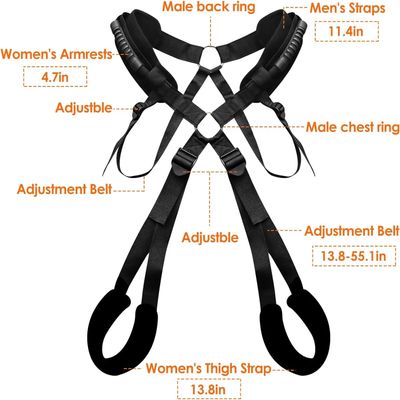 BDSM Bondage Love Slings for Couples Sex Swing Set with Adjustable Strap Adult Sex Toy Soft Plush Padding Mat Sex Restraints Toy_img_4
