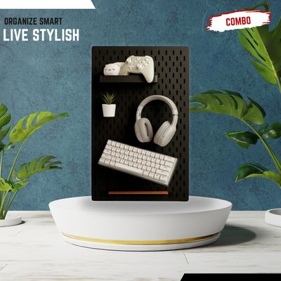 14×22 Square Inch Melamine PegBoard Combo – Premium Wall Organizer | InDecorBD_img_0