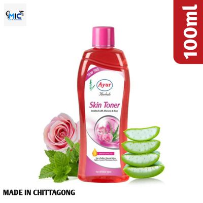 Ayur Herbal Skin Toner with Aloe Vera and Rose 100ml_img_0