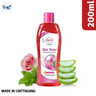 Ayur Herbal Skin Toner with Aloe Vera and Rose 100ml_img_1