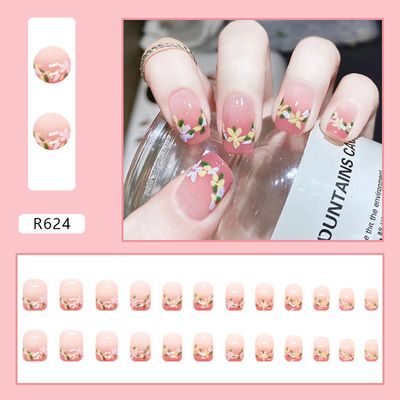 24 pieces fake nails set_img_0