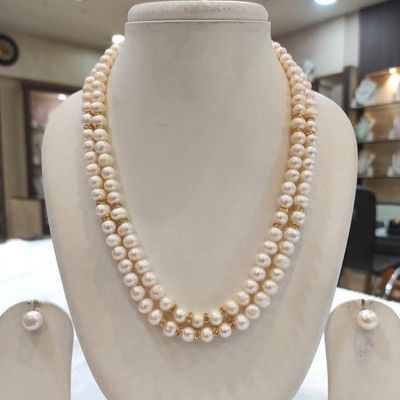 Exclusive Round pearl 2 layer necklace_img_0