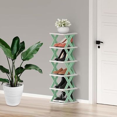 Space-Saving Vertical Shoe Rack – Narrow Corner Shoe Organizer for Entryways & Small Spaces_img_0