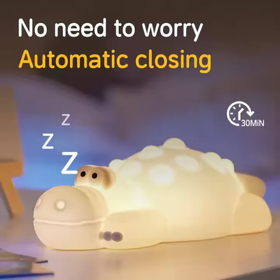 7 Color Crocodile Shape Silicone Night Light Toy for Kids_img_2