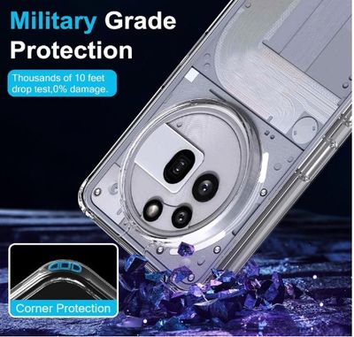 EGOTUDE Clear Transparent Hard Back Cover Case for Nothing Phone 3a Pro_img_6