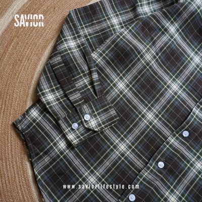 Forest Check - Full Sleeve Pocket Less Check Shirt_img_2