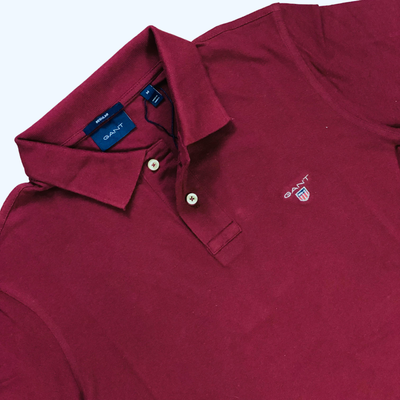 Gant Men's Maroon Polo T-shirt_img_1