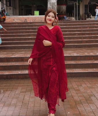 Red Maroon Gown_img_7