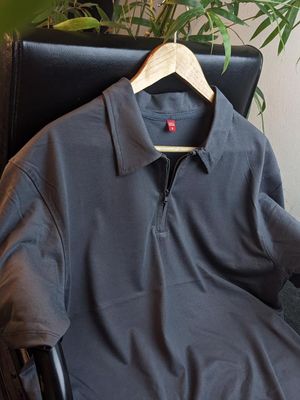 Premium Oversized ZipCollar T-Shirt_img_0