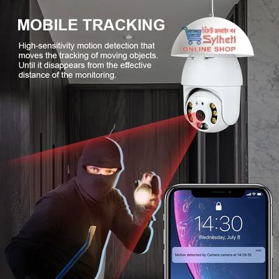 Smart 360° Rotated Security Camera HD 1080P with Two-way Audio, Motion Tracking, and Waterproof Design_img_2