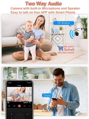Smart 360° Rotated Security Camera HD 1080P with Two-way Audio, Motion Tracking, and Waterproof Design_img_4