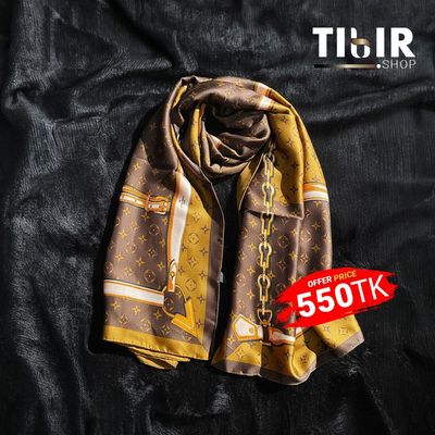 Brown silk scarf đ§Ŗ_img_1