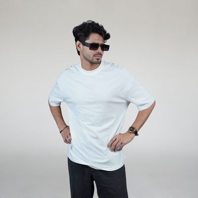 4pcs Solid Premium Oversized Drop Shoulder T-shirt Combo_img_3