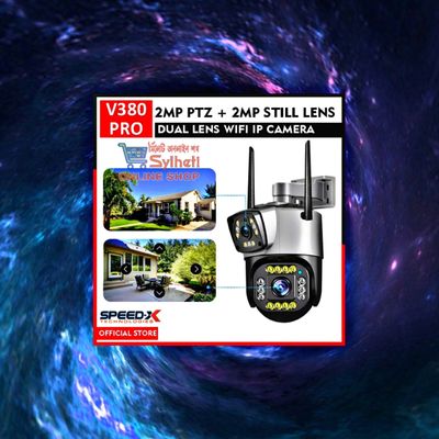 Speed-X IP Camera Wifi Wireless 2mp + 2mp HD Dual Lens PTZ + Still CCTV Surveillance Outdoor Wifi Camera_img_0