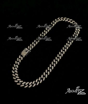 Trendy Iced Out Necklace Black Color_img_0