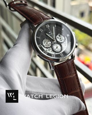 HILFIGER LEATHER BROWN BELT BLACK DIAL_img_0