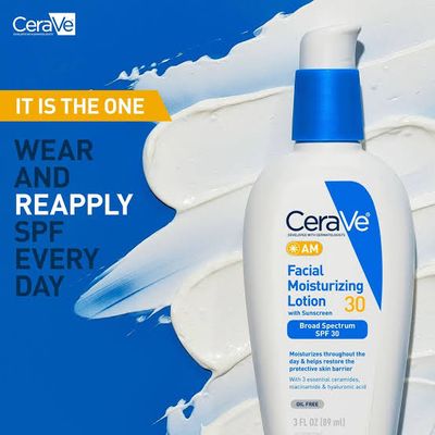 CeraVe AM Facial Moisturizing Lotion with Sunscreen SPF 30 89ml