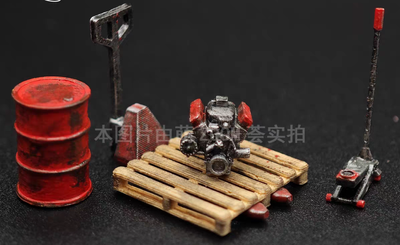 1:64 Oil Drum + Forklift + Engine + Tray_img_0