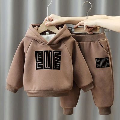 Kids Comfortable Winter Outfit Trendy Hoodie & Jogger Set (1 to 6 years) for yours ANGEL_img_1