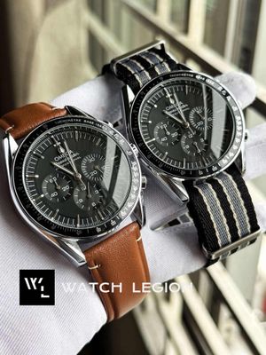 OMEGA WITH FREE NATO STRAP OFFER BROWN BELT BLACK DIAL_img_0