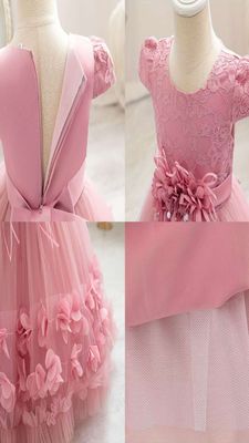 Imported 🎉 High-Quality Birthday & Party Dress – Princess Flower Girl Outfit_img_2