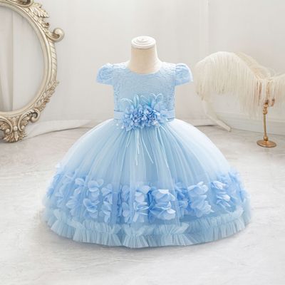 Imported 🎉 High-Quality Birthday & Party Dress – Princess Flower Girl Outfit_img_0