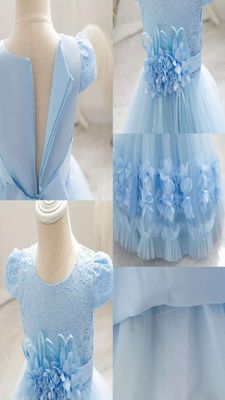 Imported 🎉 High-Quality Birthday & Party Dress – Princess Flower Girl Outfit_img_2