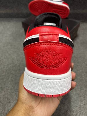 Air Jordan 1 Low Black Toe Red black white 1:1_img_5