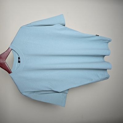 Solid Oversized Tshirt - Stone Blue