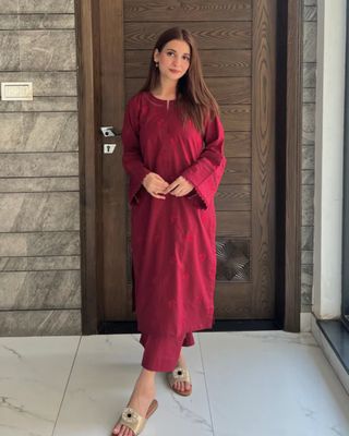 premium Maroon Amber 2Piece | Eid Collection 2025_img_1