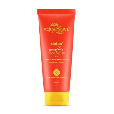 Aqualogica Detan+ Smoothie Face Wash with Cherry Tomato & Hyaluronic Acid | 100ml_img_0