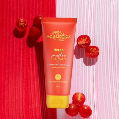 Aqualogica Detan+ Smoothie Face Wash with Cherry Tomato & Hyaluronic Acid | 100ml_img_1