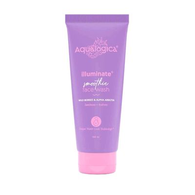 Aqualogica Illuminate+ Smoothie Face Wash with Wild Berries & Alpha Arbutin 100ml_img_0
